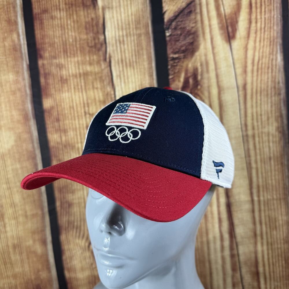 Team USA Hat Cap Snap Back Olympics Mens Olympic Rings Trucker Mesh Summer Games